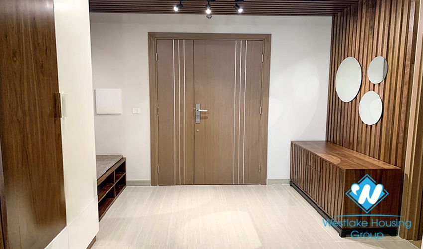 Three bedroom apartment with nice balcony fully furnished modern high floor for rent